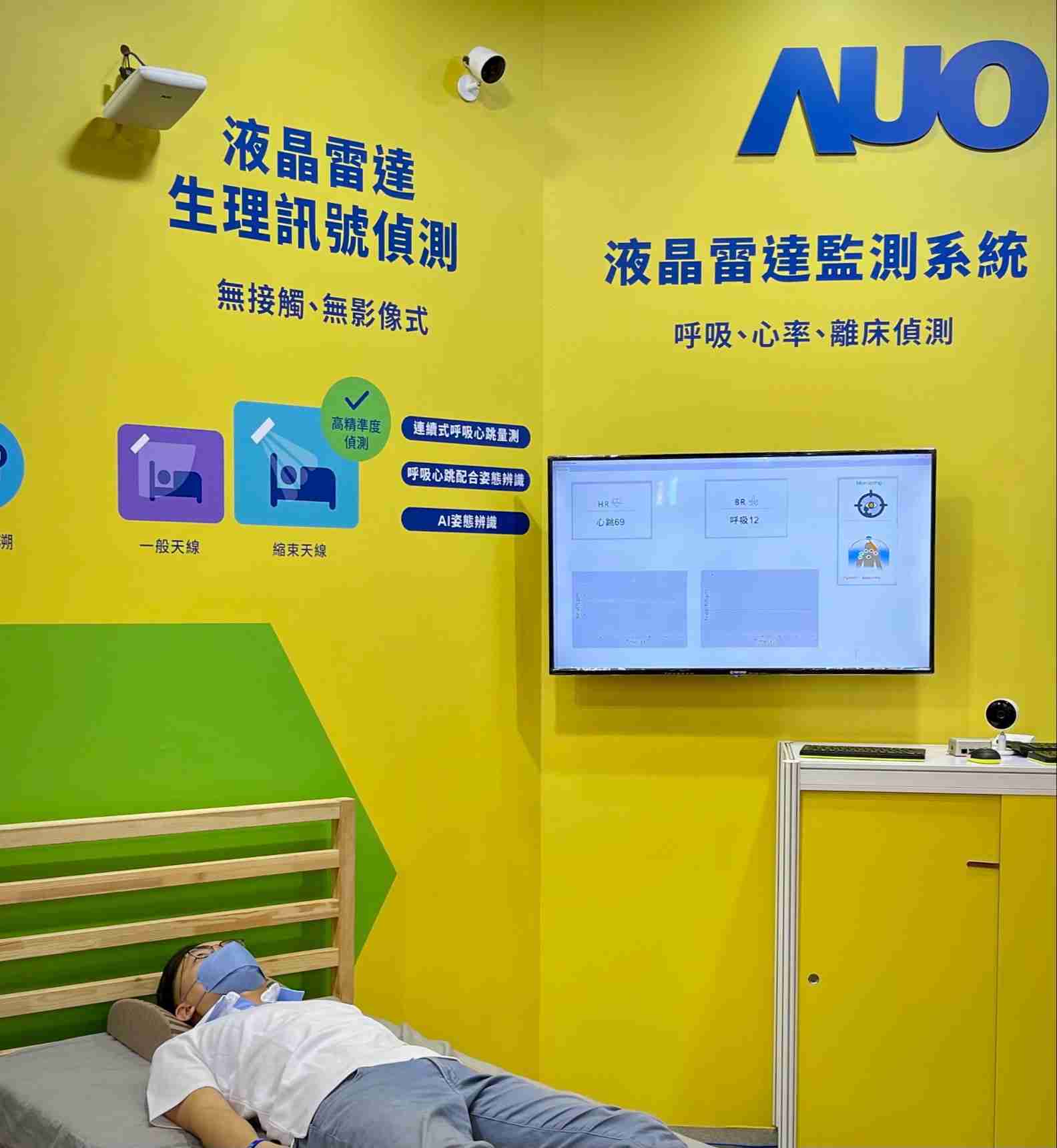 z6尊龙颐康「无接触生理监测雷达」，，，，免除传统线路与贴片束缚，，精准侦测呼吸、、、、心跳等重要生理讯号