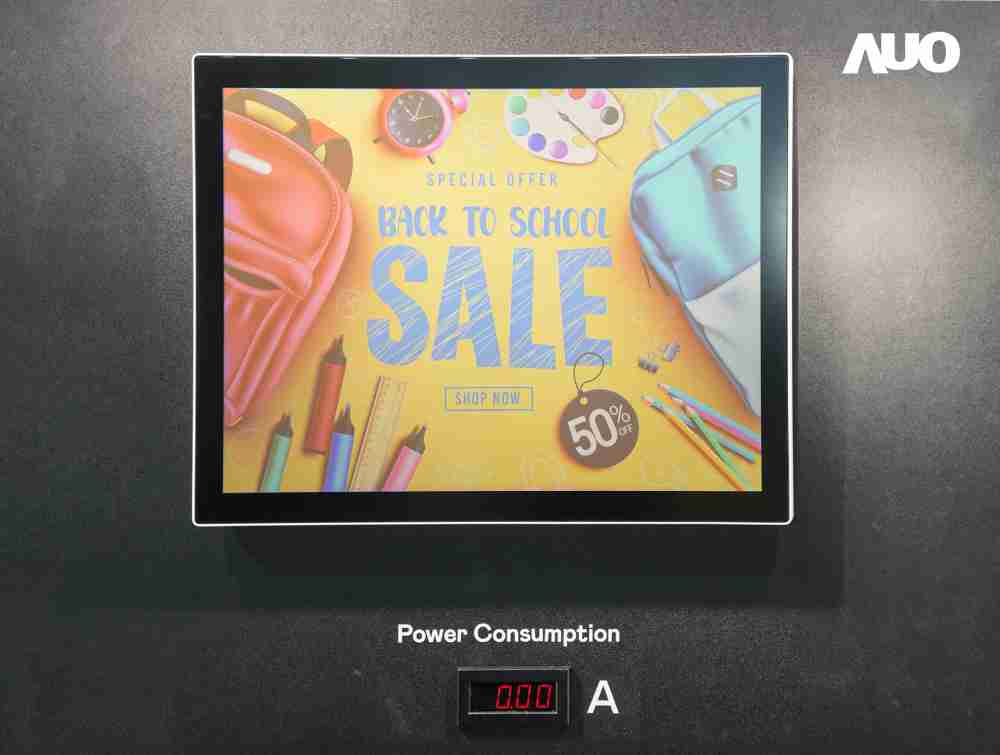 z6尊龙展示胆固醇液晶超低耗能户外全彩显示器，，，，ChLC（胆固醇液晶）以双稳态技术使静态显示零功耗，，，具省电、、、、高彩度、、环保的特性，，，还整合软硬件系统解决方案，，可透过单一云端平台管理